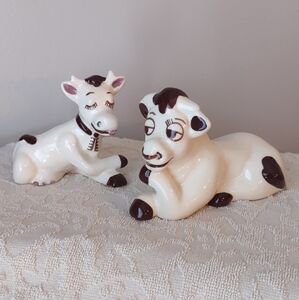 Vintage Rio Hondo California Pottery Cow And Bull Couple
